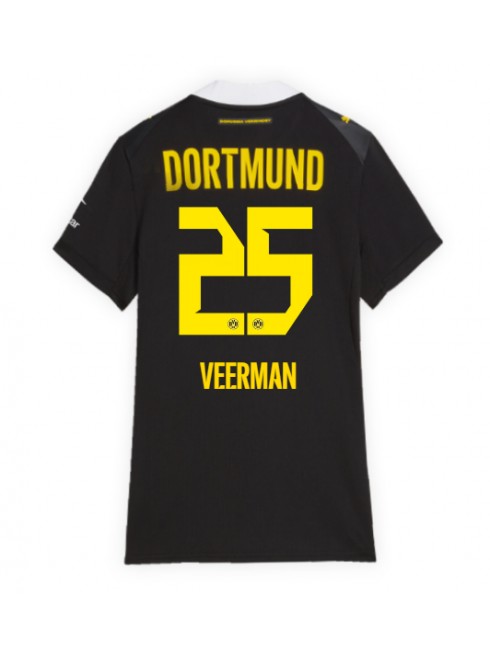 Zenske Futbalové oblečenie Borussia Dortmund Joey Veerman #25 2026-27 Krátky Rukáv - Preč Zenske Futbalové oblečenie Borussia Dortmund Joey Veerman #25 2026-27 Krátky Rukáv - Preč